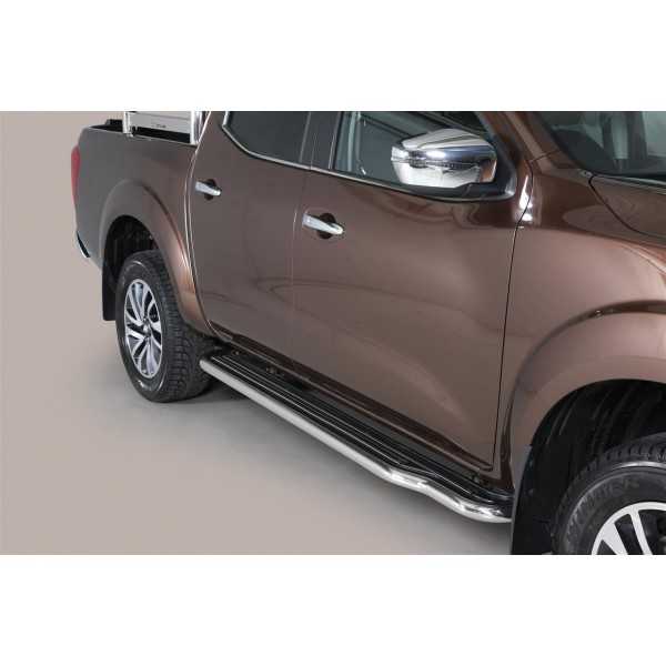 Marche pieds inox 50mm Nissan Navara NP300 2016+ 2 Portes