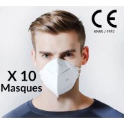 Masque de protection FFP2 SANS SOUPAPE 10 UNITE