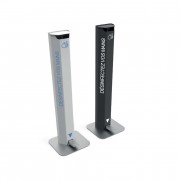 Distributeur de gel D'ALCOOL gris