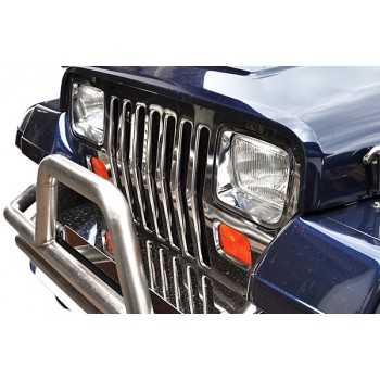 Entourage de phare chromé Jeep Wrangler YJ de 1987-1995