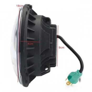 Optique de phare a LED sans vieilleuse fond noir Jeep-Toyota-Nissan-Land Rover-Mitsubishi