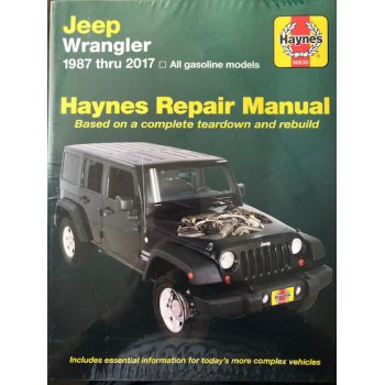 Revue automobile HAYNES Jeep Wrangler (1987-2017) 4 Cyl & 6 Cyl