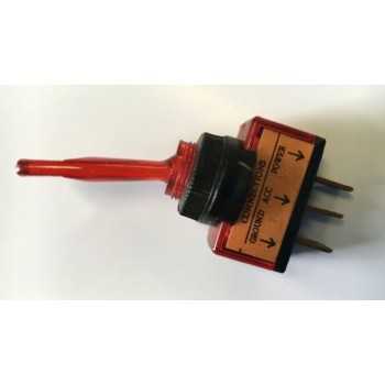INTERRUPTEUR LUMINEUX ROUGE 12 V