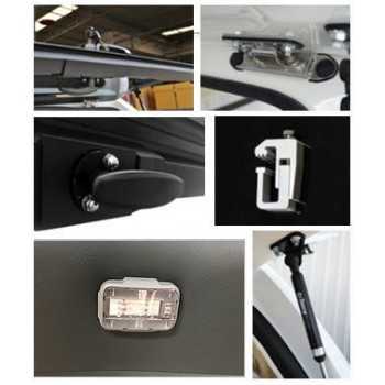 Hard top SLINE SV Toyota Hilux Extra cab 2016+ Vitres papillons non peint