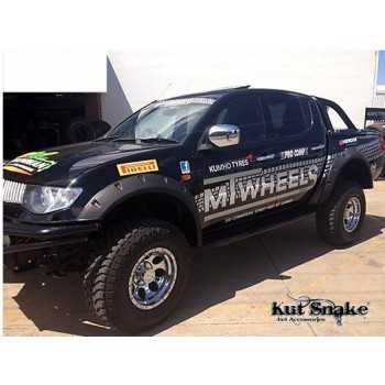 Elargisseurs d'ailes Mitsubishi L200 ML - 2006-2015 75 mm large