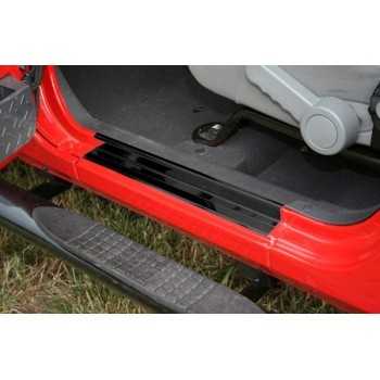 Protection d'entrée de porte noire avant jeep Wrangler JK 2007-2018