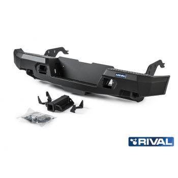 Pare choc arrière aluminium 6 mm Toyota Hilux 2016+ avec leds