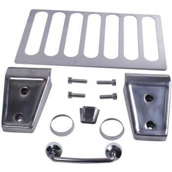 Kit d'habillage de capot en acier inoxydable Jeep Wrangler JK 2007-2012