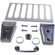Kit d'habillage de capot en acier inoxydable Jeep Wrangler JK 2007-2012