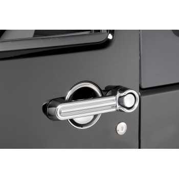 Kit de protection de poignée de porte chromée pour Jeep Wrangler JK 07-18 2 portes