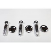 Kit de protection de poignée de porte chromée pour Jeep Wrangler JK 07-18 2 portes