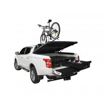 Porte vélo (fermeture a clé) 1 vélo tonneau cover aluminium Ford Ranger