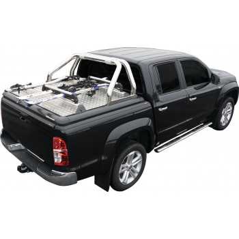 Porte vélo (fermeture a clé) 1 vélo tonneau cover aluminium Ford Ranger