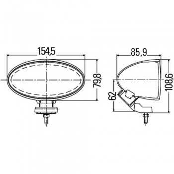 Projecteur antibrouillard COMET FF 100 gris basalte