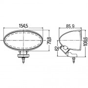 Projecteur antibrouillard COMET FF 100 gris basalte