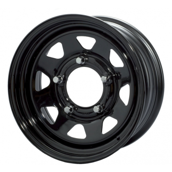 Jante acier 8 branches noire 7X17 Wrangler JK 07-17 Grand Cherokee WJ-WG 99-06 WH-WK 06+