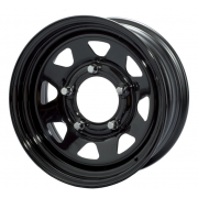 Jante acier 8 branches noire 7X17 Wrangler JK 07-17 Grand Cherokee WJ-WG 99-06 WH-WK 06+