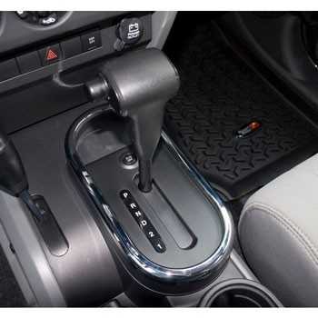 GARNITURE CHROME LEVIER DE VITESSE BOITE AUTO JEEP WRANGLER 07-10