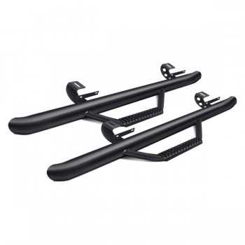 Marche pieds noir ovales Jeep Wrangler JL 2 portes 2007-2018