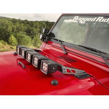 Support de phare sur capot Jeep Wrangler JK 2007-2018