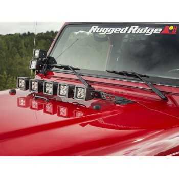Support de phare sur capot Jeep Wrangler JK 2007-2018