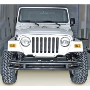 Pare chocs avant noir Jeep Wrangler 1976-2006