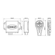 Telecommande a distance treuil COME UP (3 broches)