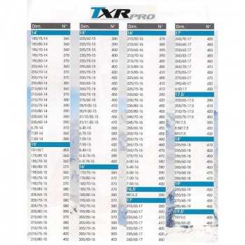 CHAINE TXR PRO 455 255/75R16-255/65R17-275/55R17-31/10,5R15