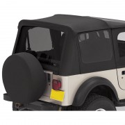 Fenêtres teintées Bestop® noir brillant  Jeep Wrangler TJ 1996-2002