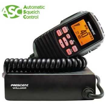 POSTE CB WILLIAM ASC 40CX AM-FM MULTI NORMES