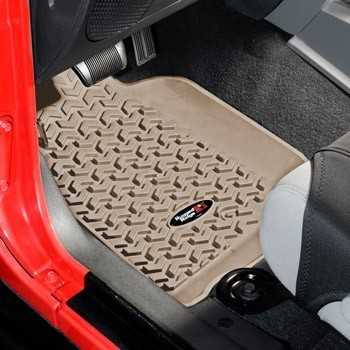TAPIS DE PIED AVANT JEEP WRANGLER JK 2007-2016 BEIGE 2 ET 4 portes ...