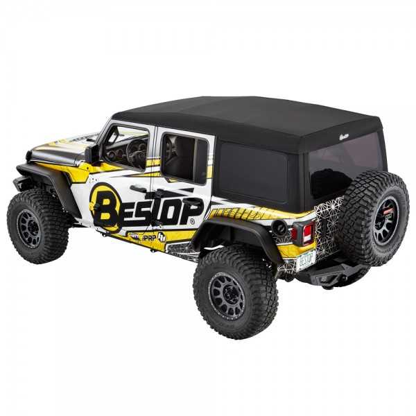 Capotage bestop® Supertop® Ultra noir Jeep Wrangler JL 2018- 4 Portes