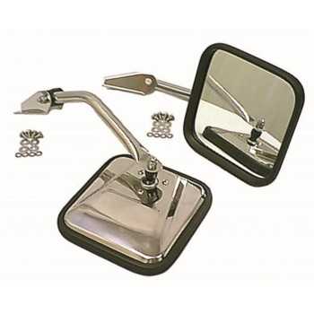 Paire de rétro chrome Jeep CJ 1955-1986