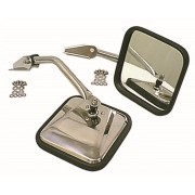 Paire de rétro chrome Jeep CJ 1955-1986