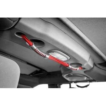 DOUBLE POIGNET CENTRAL JEEP WRANGLER 2007- ROUGE