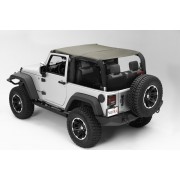 Bikini island toppers kaki Jeep Wrangler JK 07-09 2 portes