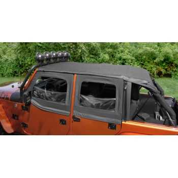 Bikini island toppers noir Jeep Wrangler JK 2010-2018 4 portes