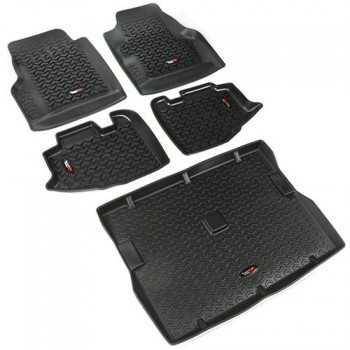 Jeu de tapis noir avant et arriere Jeep Wrangler TJ 1997-2006