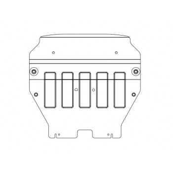 Blindage bv+bt acier T6 / T6.1 (7HC, 7HMA, 7JO) 2015- tous incl. 4MOTION