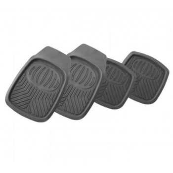 Tapis de sol plastique universel (avant et arriere) NOIR Toyota Hilux
