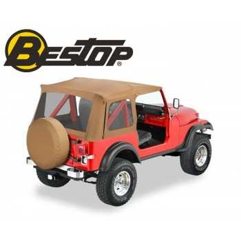 Capotage Bestop® de remplacement marron Wrangler YJ-CJ 1976 à 1995