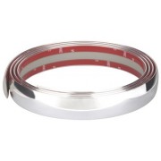 BAGUETTE AUTOCOLLANTE CHROME 2,45 Metre X 35 mmX 5 mm