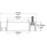 Elargisseur de voie aluminium 30 mm TOYOTA KDJ120-125-HILUX VIGO N25 10-2005-