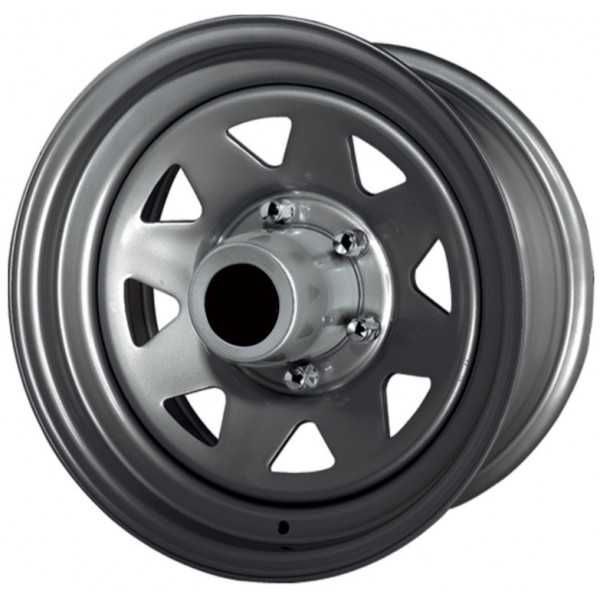 Jante acier 8 branches noire 7X16 Toyota Hilux Vigo-Isuzu D-Max