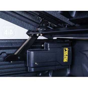 ouverture  horizontale avec un moteur électrique.