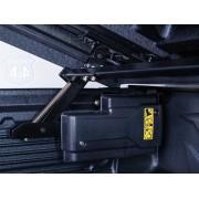 ouverture  horizontale avec un moteur électrique.