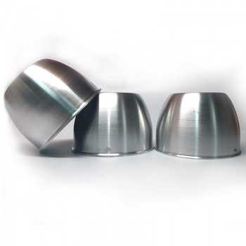 Cache moyeu fermé Aluminium poli diamètre 95mm hauteur 67 mm