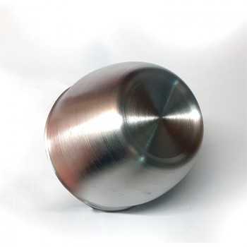 Cache moyeu fermé Aluminium poli diamètre 95mm hauteur 67 mm