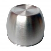 Cache moyeu fermé Aluminium poli diamètre 95mm hauteur 67 mm