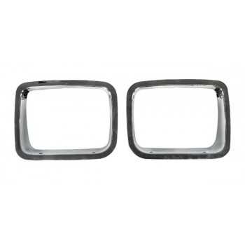 Entourage de phare chromé Jeep Wrangler YJ de 1987-1995